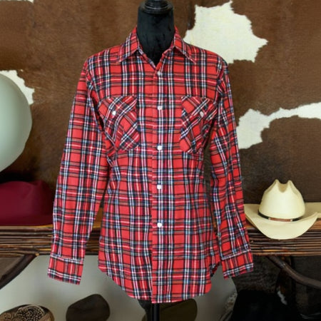 Trails End Plaid Flannel Women's Button-up