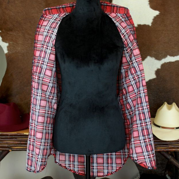 Trails End Plaid Flannel Women's Button-up Size Small