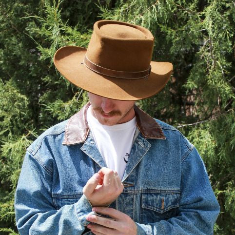 vintage stetson billy kidd cowboy hat brown felt western hat size 7 medium large