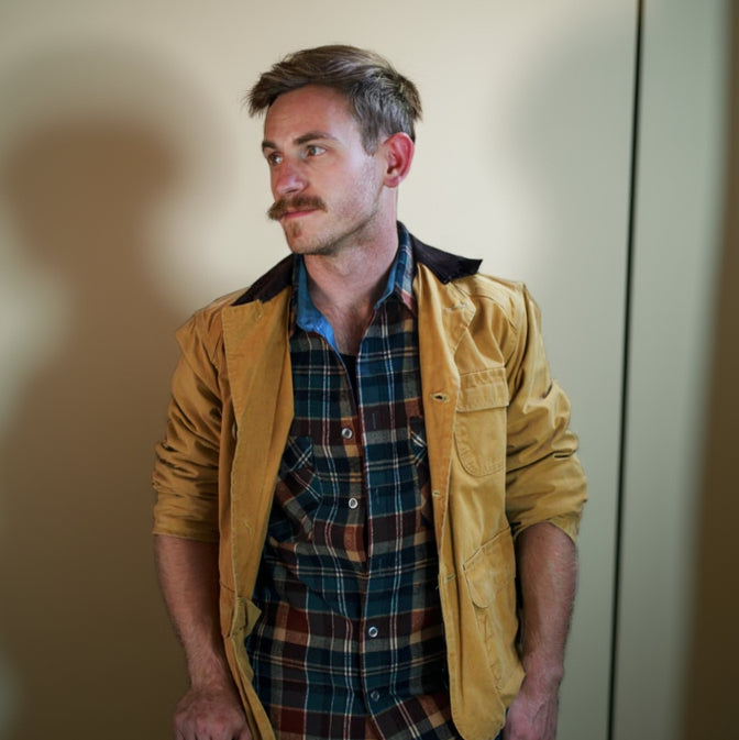 Vintage Chief Pontiac 60s Brand Duck Cotton Canvas Hunting Flannel Coat Flannel Lined: EDIT-N