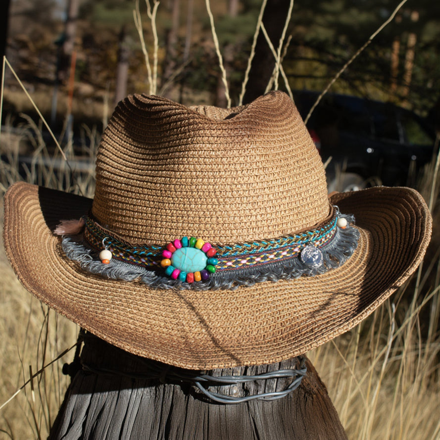 Two Shade 100% Recycled Paper Woven Sun Hat