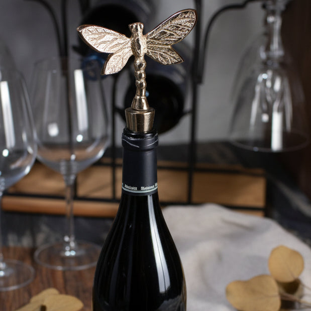 I am Bottle Stopper Cast Aluminum dragonfly