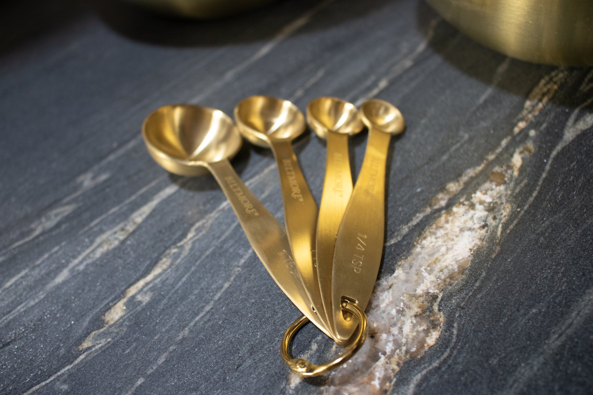 Biltmore 4 Piece Gold Plated Measuring Spoon Set