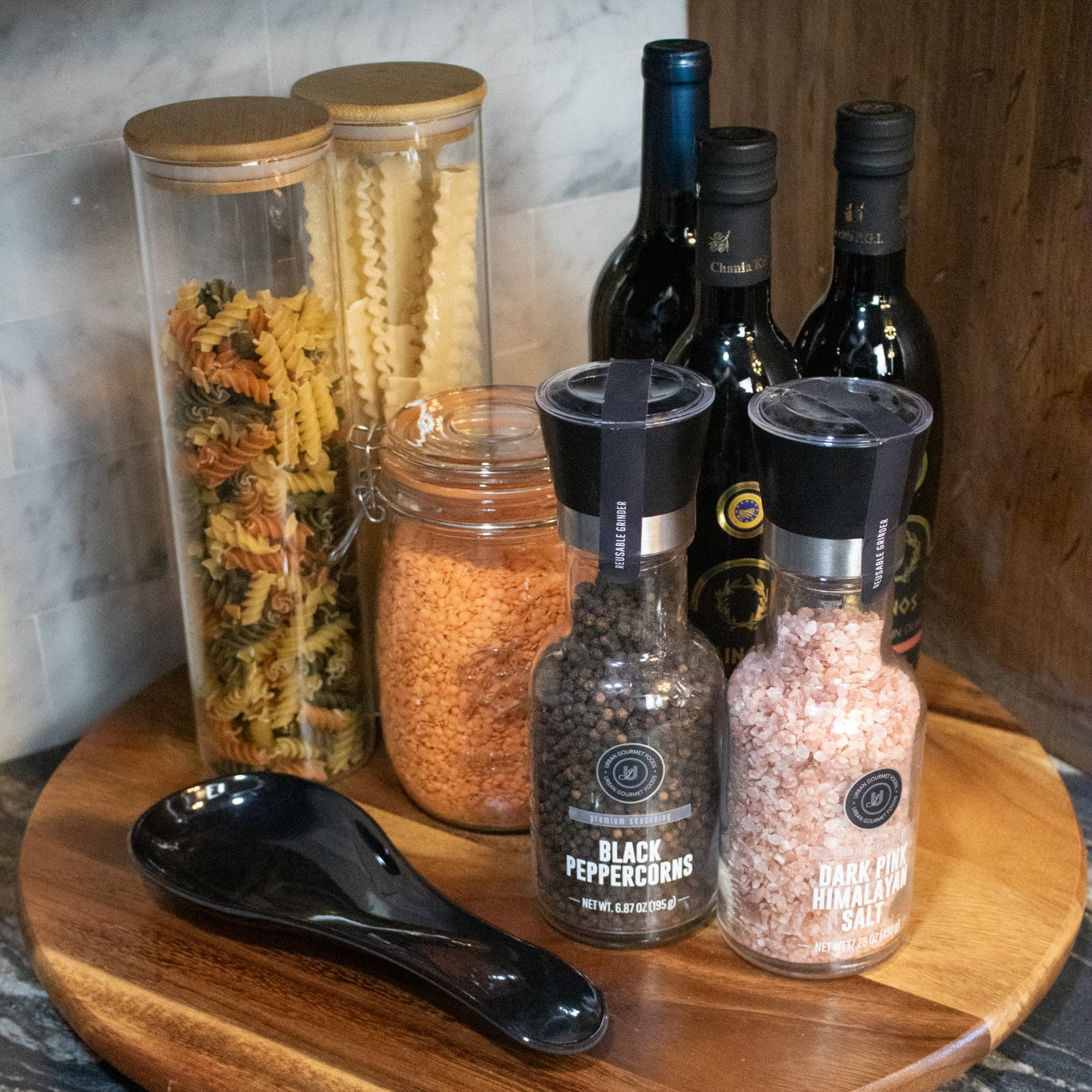 Urban Gourmet Foods Dark Himalayan Salt and Black Pepper Grinder