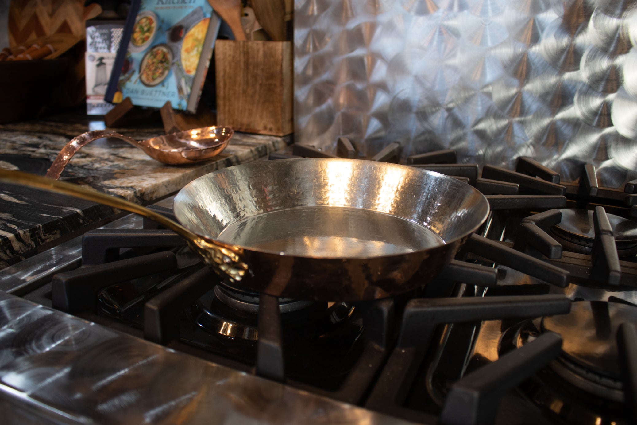 Hak Art Solid Copper Cookware Frying Pan Made in Turkey