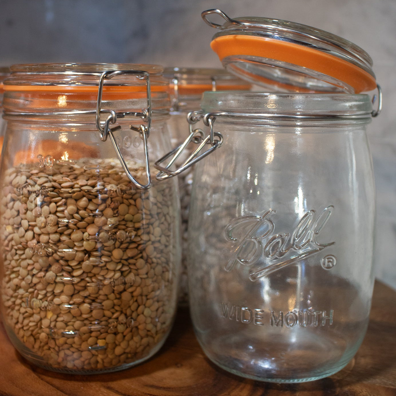 Wide Mouth Mason Jars