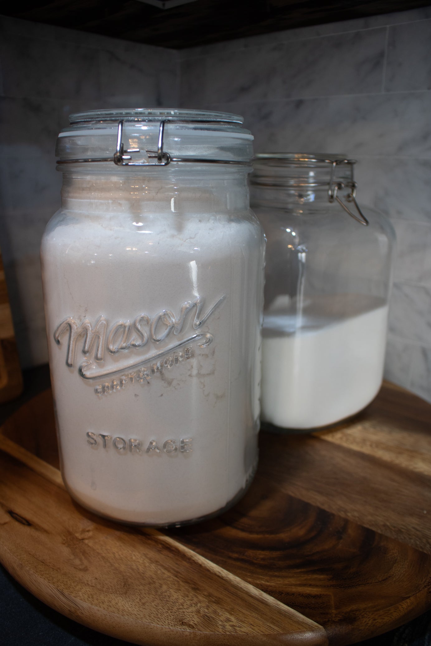 Large 118oz Glass Mason Jar Storage
