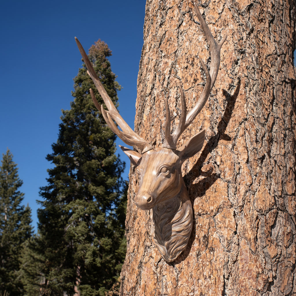 Resin 8 Point Deer Head Mount