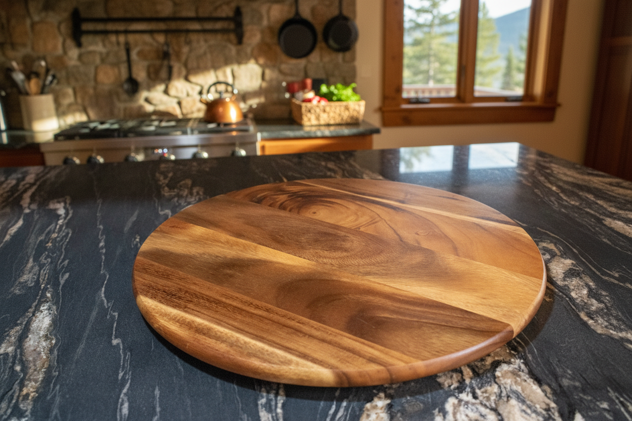 Thailand Round Wood Lazy Susan