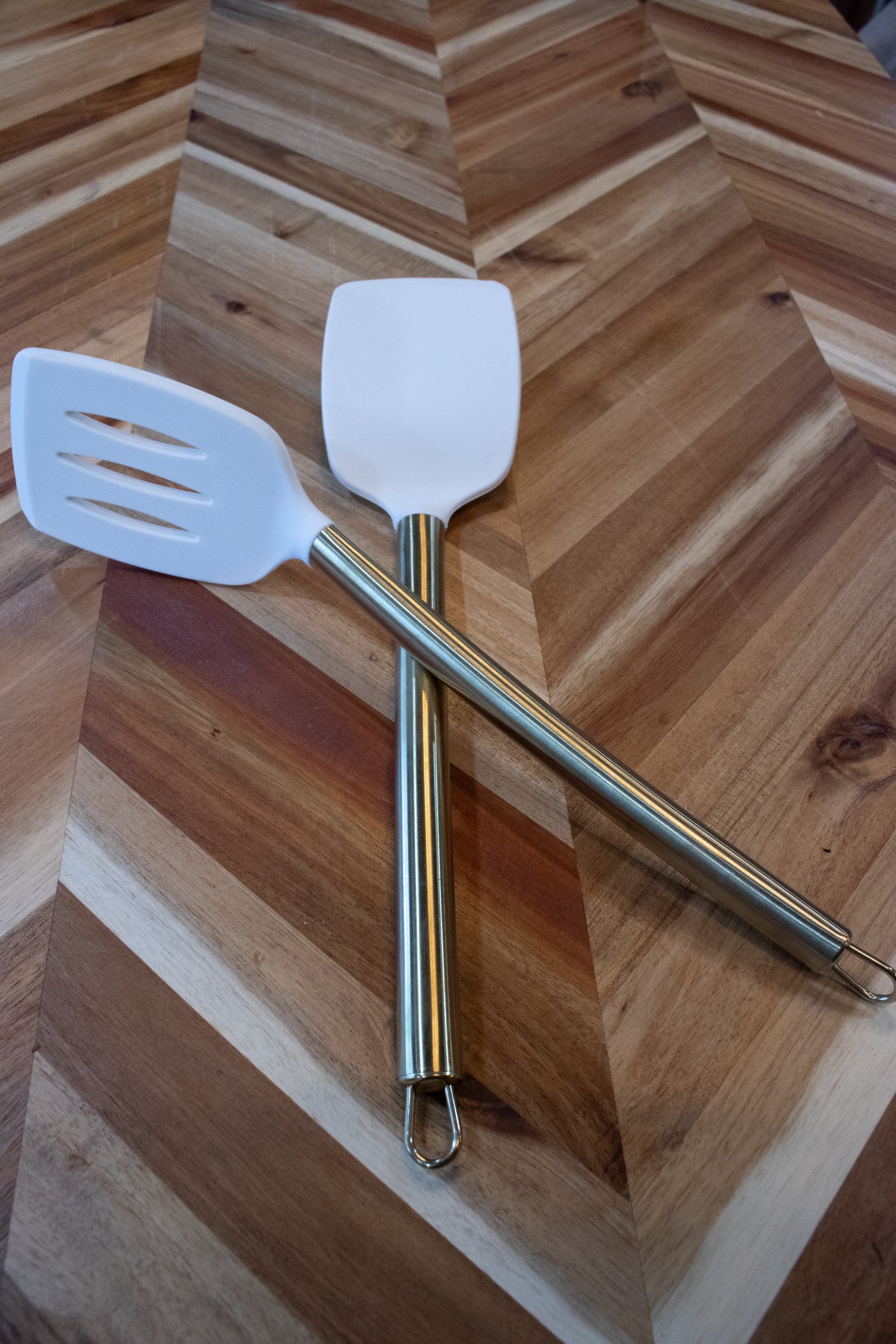 ExcelSteel- 2 turner set- Gold plated stainless steel- high heat resistant silicone
