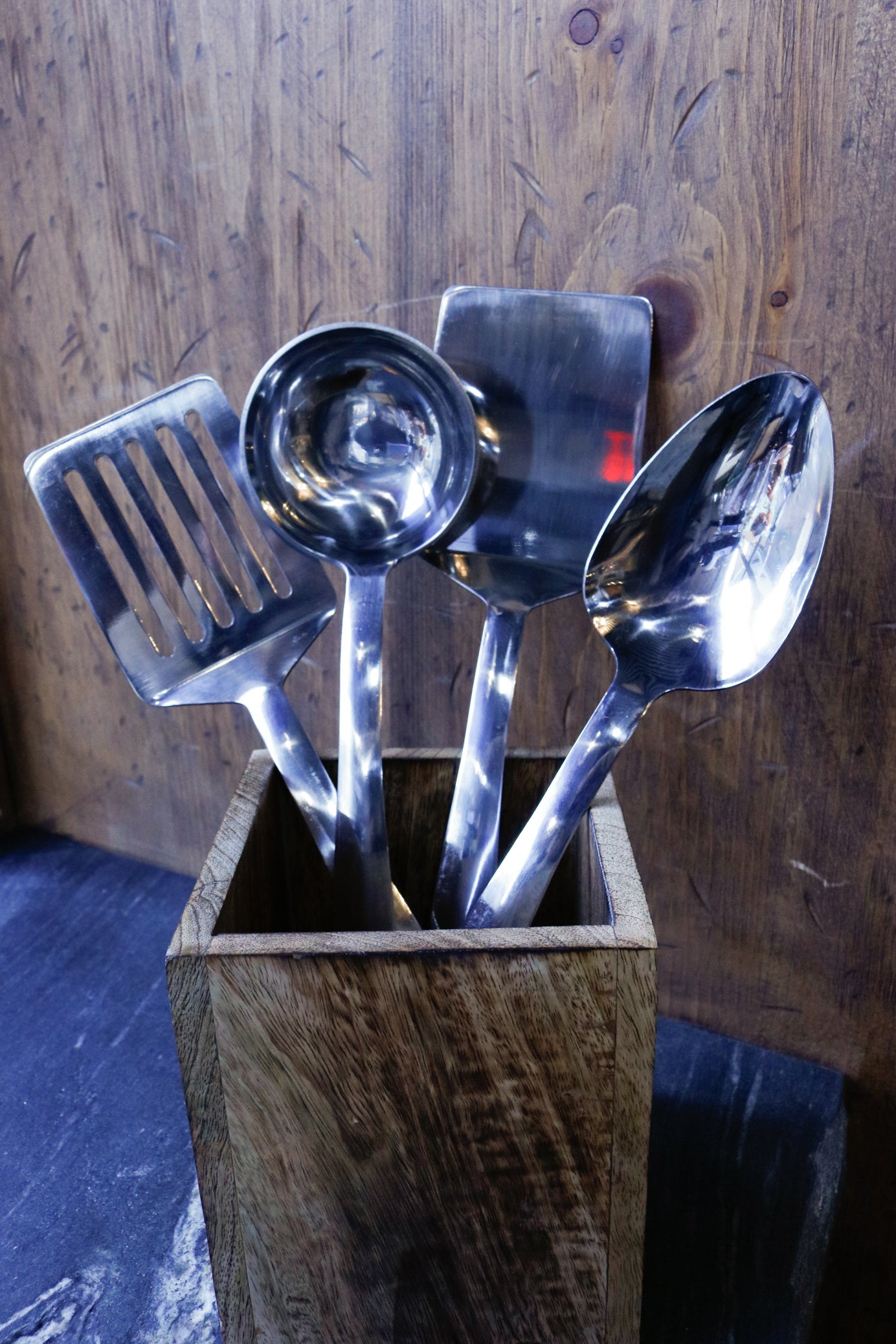 Odyn 4 Piece Kitchen Tool Set Heavy Gauge Stainless Steel Ladle Spoon