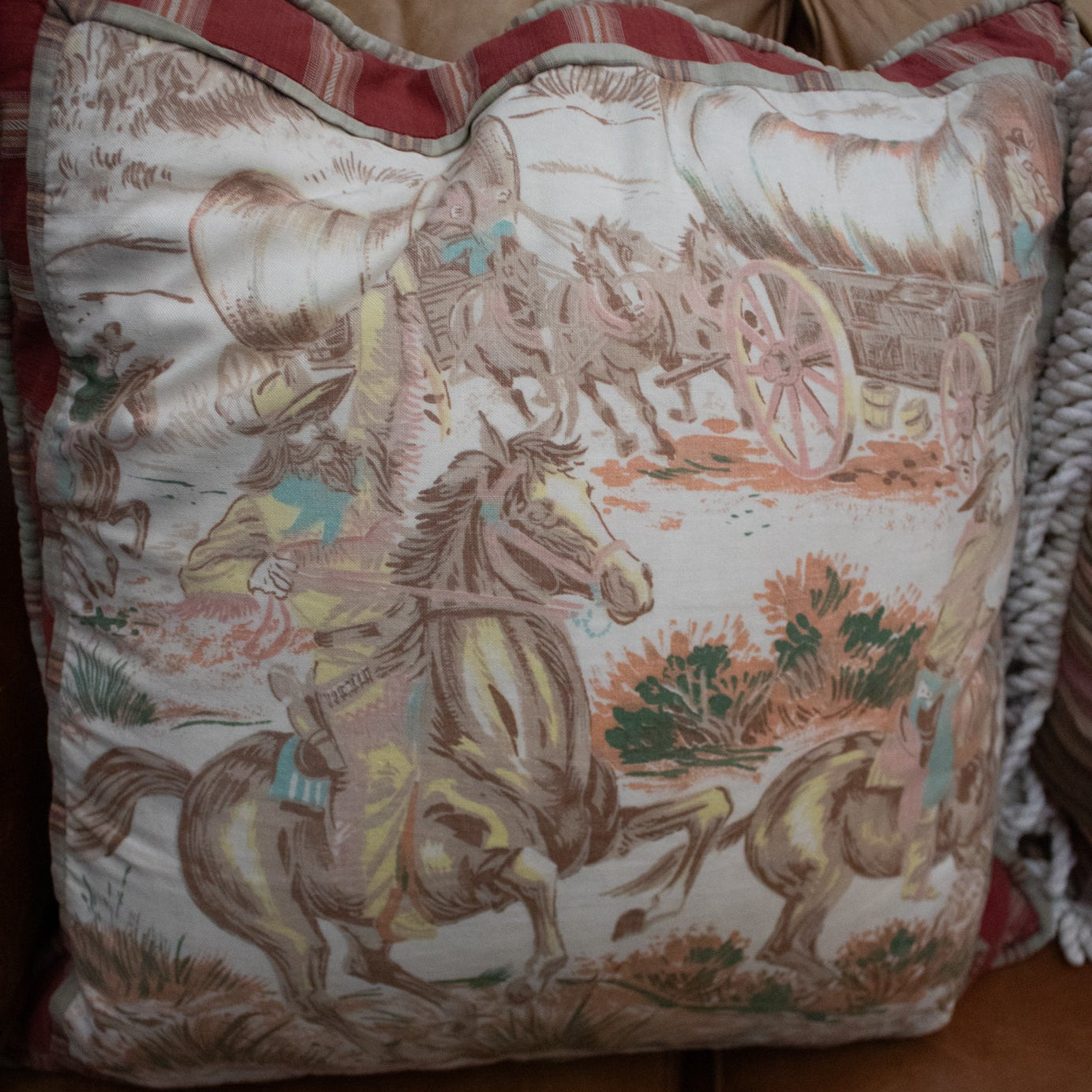 Decorative Throw Pillows Cowboy Horse Theme