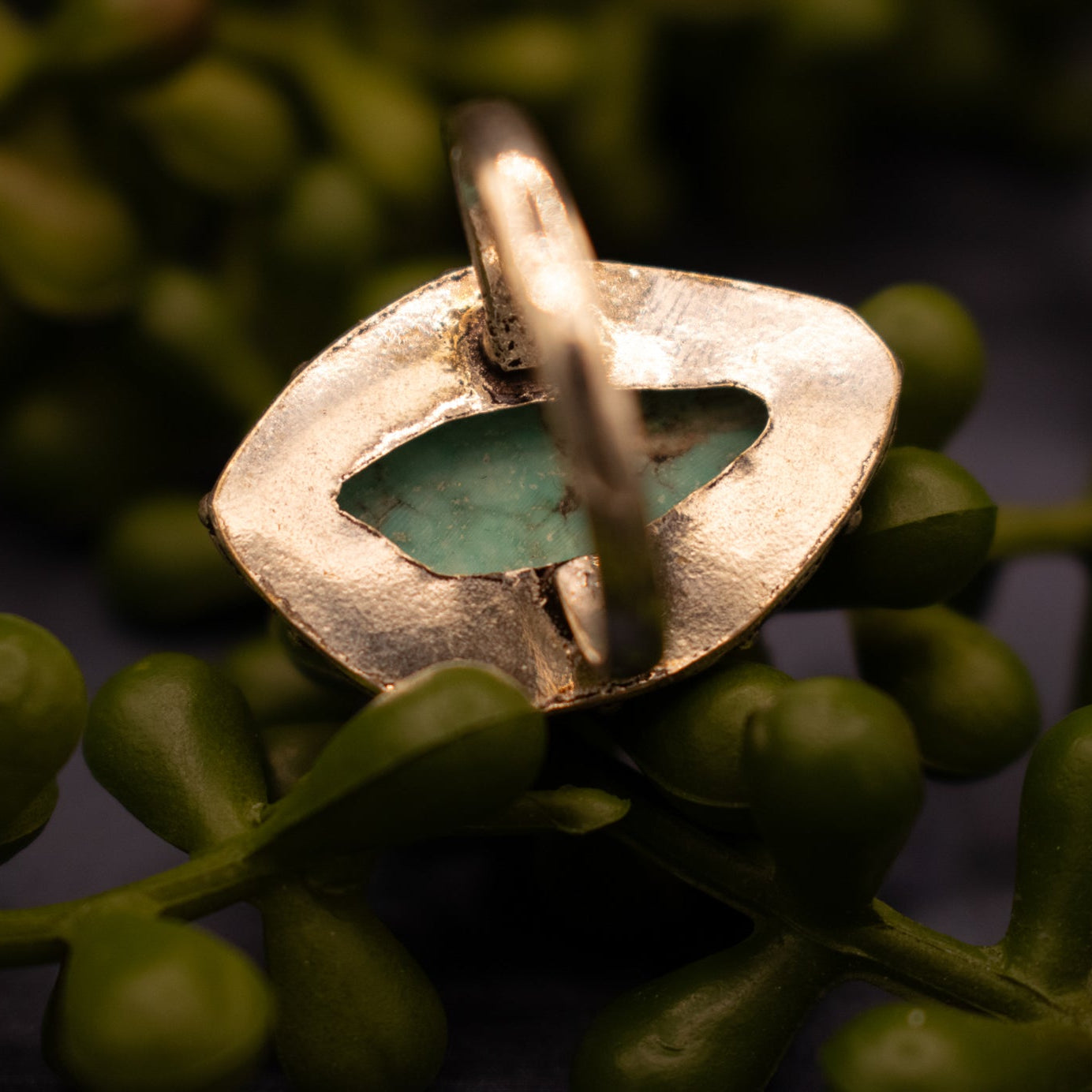 Faux Turquoise Gemstone Ring Size 8