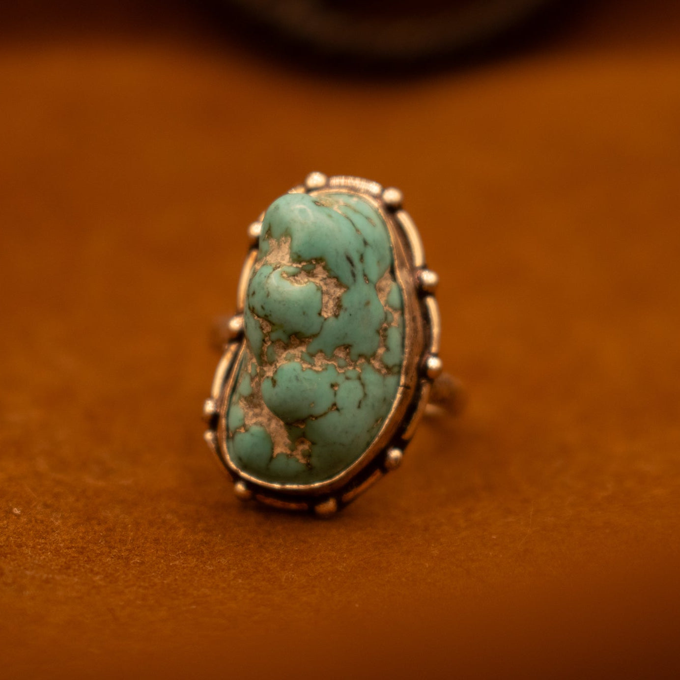 Faux Turquoise Gemstone Ring Size 7