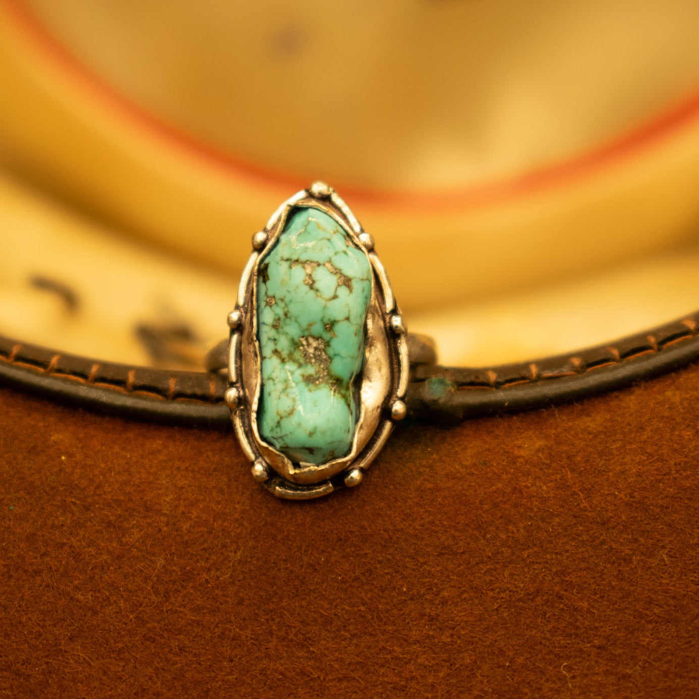 Faux Turquoise Gemstone Ring size 6.5