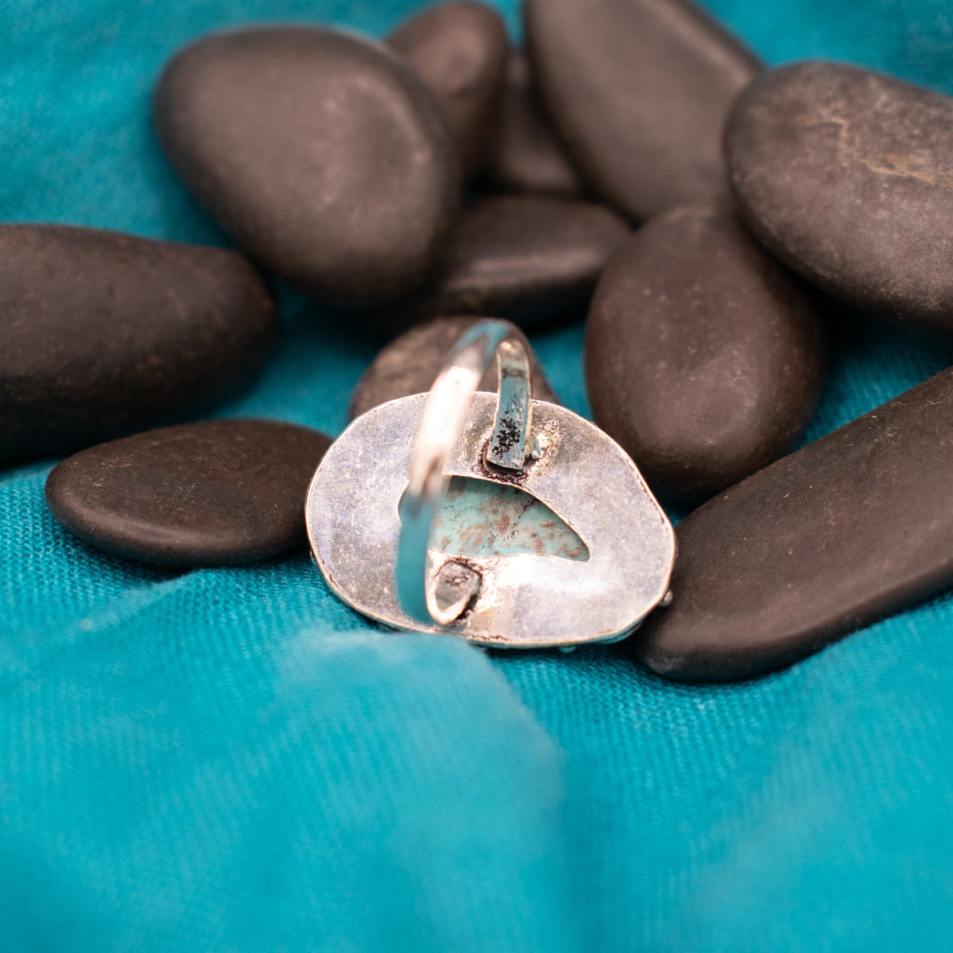 Faux Turquoise Gemstone Ring Size 8