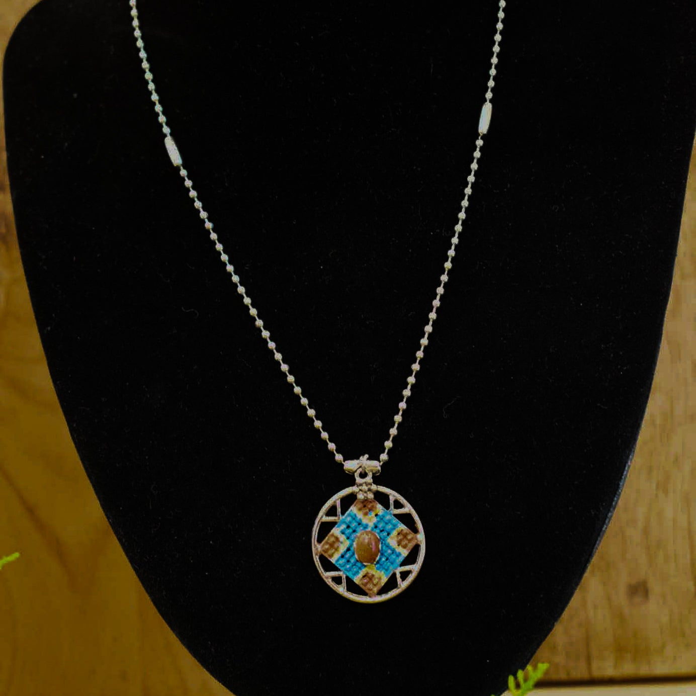 Goldstone Navajo Style Necklace