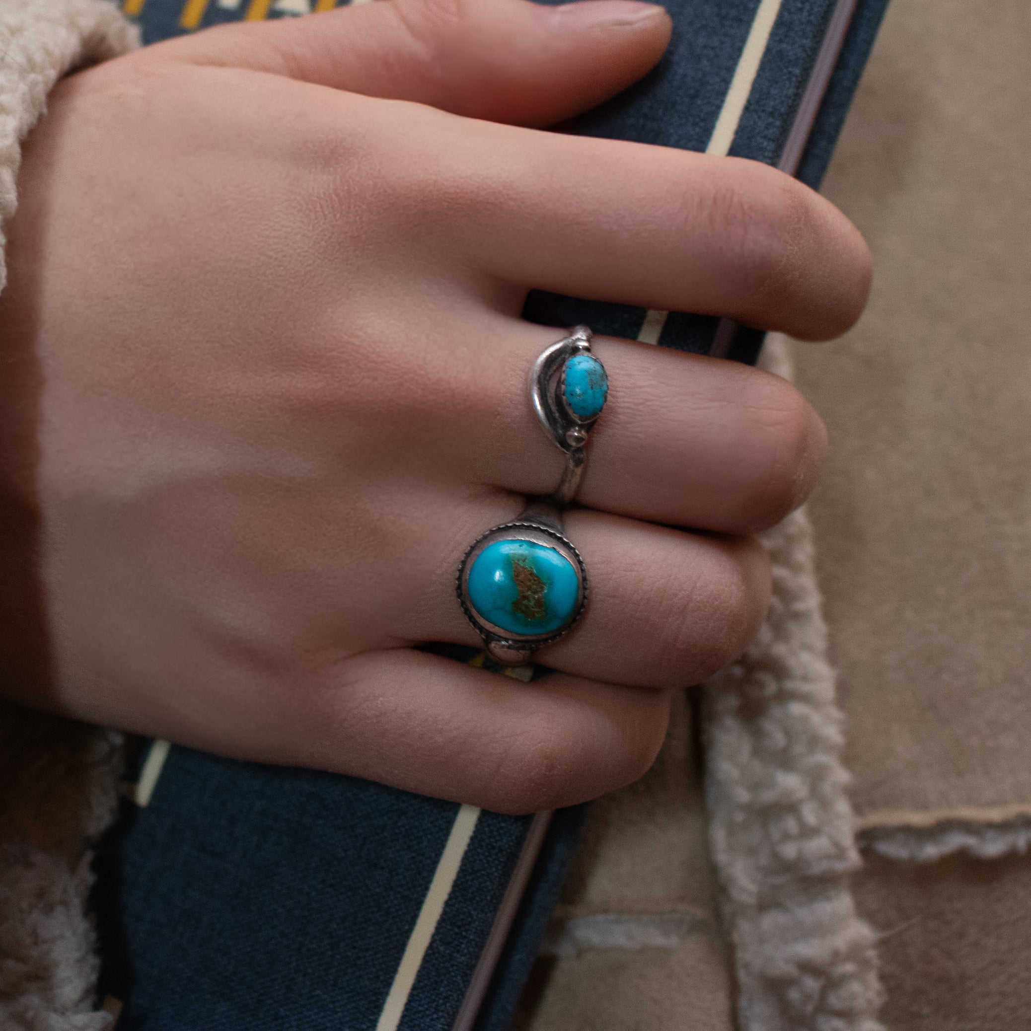 Turquoise Gemstone Sterling Silver Ring