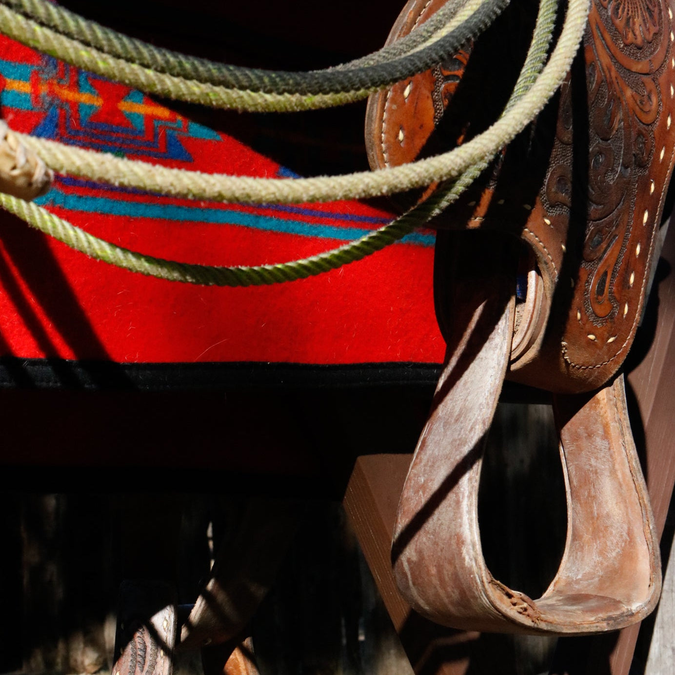 Vintage 16 3/4-inch Classic Western Show Saddle
