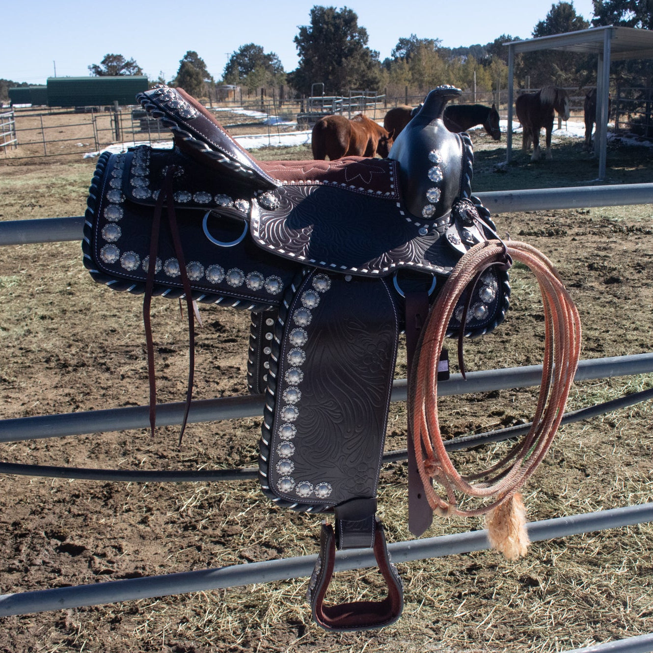 16 Inch Western Show Saddle Model No.1261 Made India