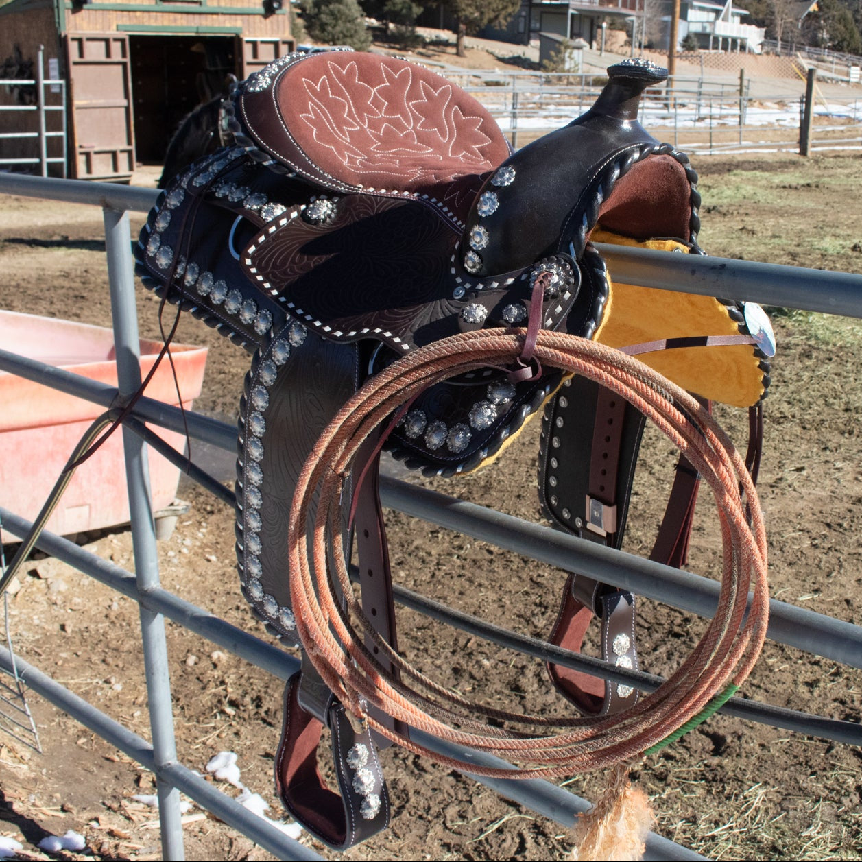 16 Inch Western Show Saddle Model No.1261 Made India