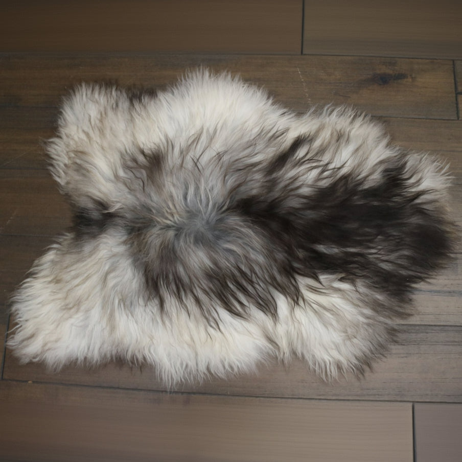 Natural Grey Icelandic Genuine Sheepskin Rug