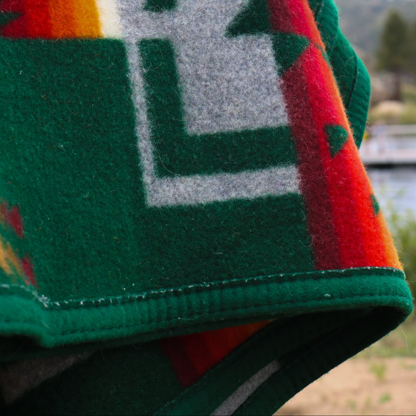 Pendleton Beaver State Green Blankets - 63"x80" Twin Size