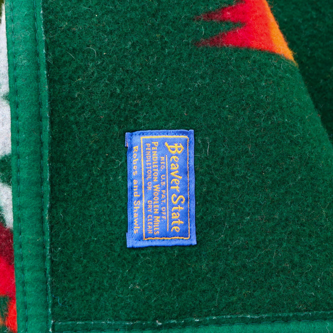 Pendleton Beaver State Green Blankets - 63"x80" Twin Size