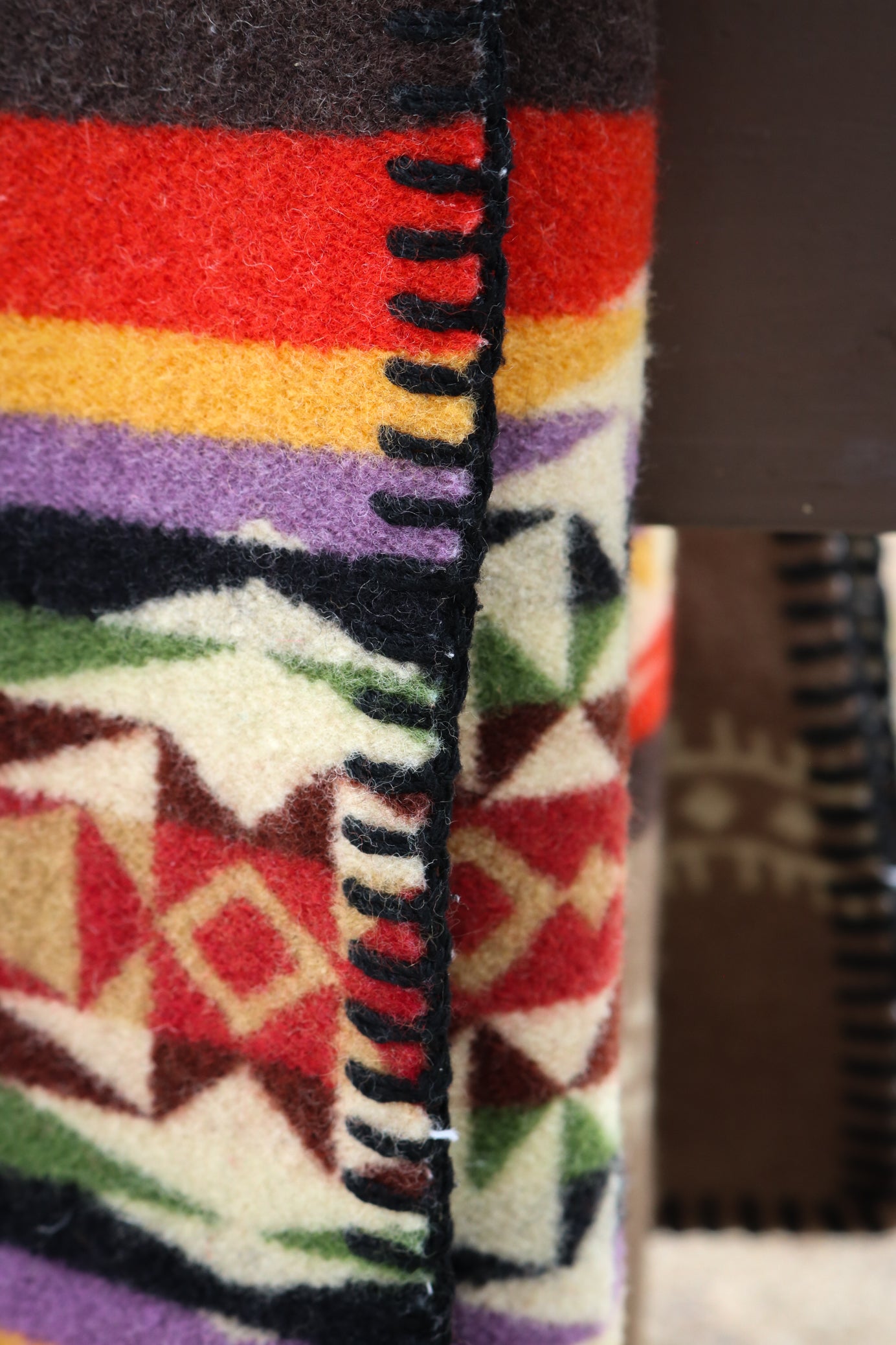 Vintage Beaver State Pendleton Woolen Mills Lap Blanket