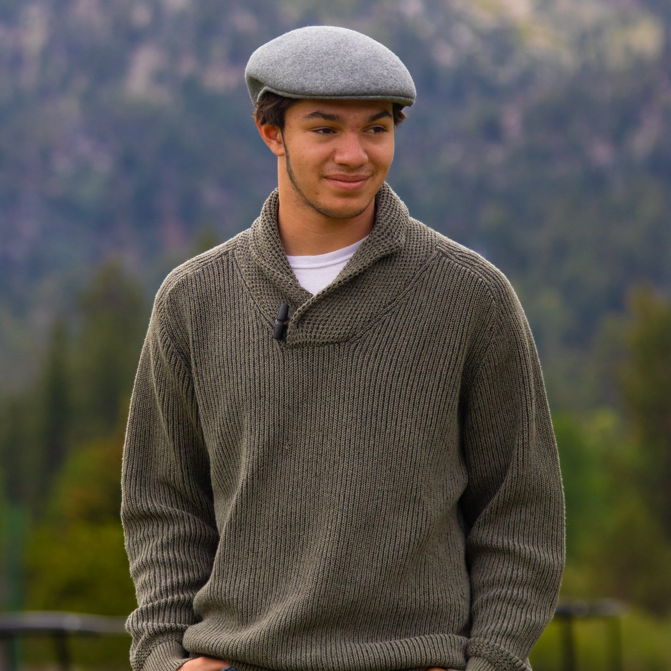 Pendleton Charcoal Gray Driving Cap