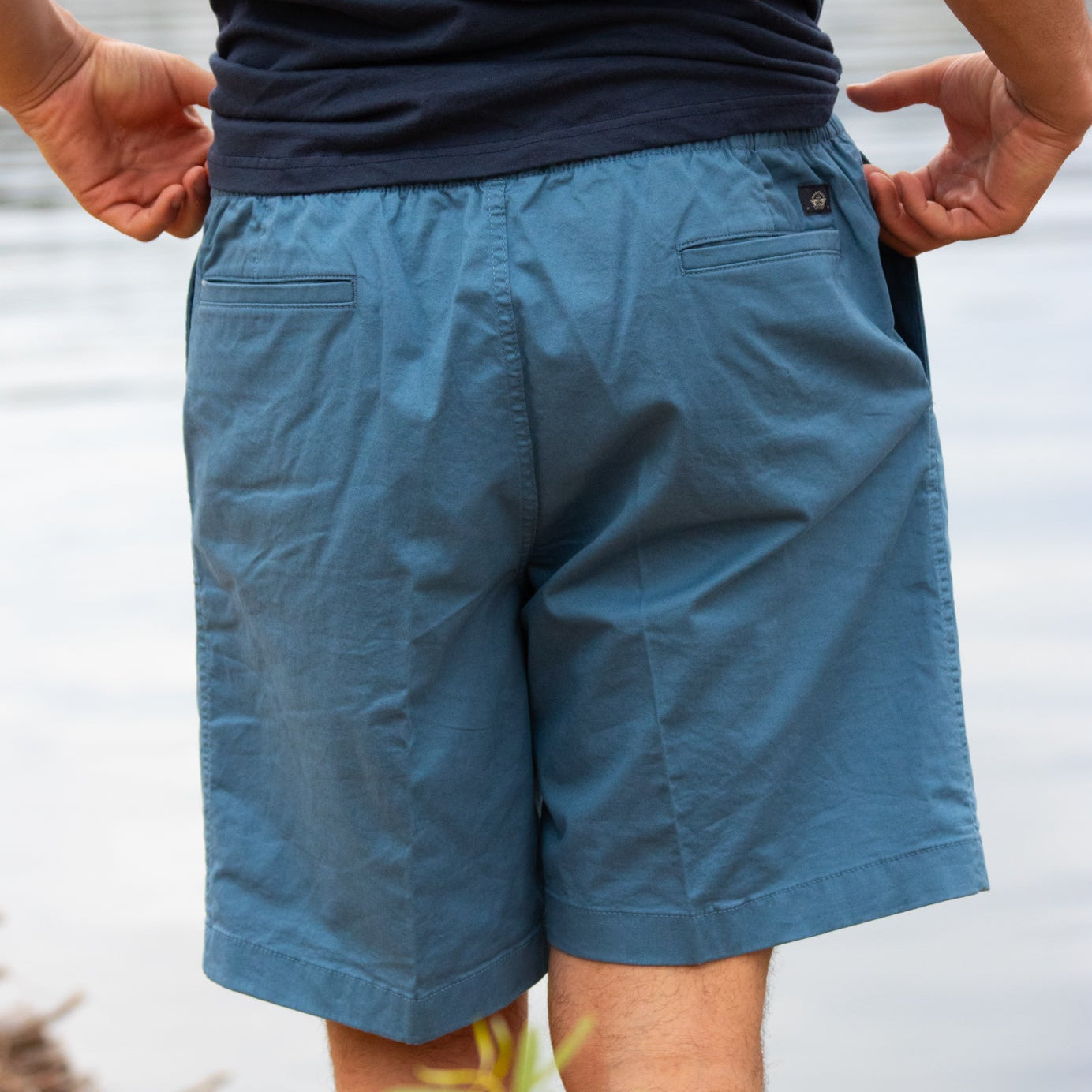 Ultimate Pull on Shorts in the Color Blue