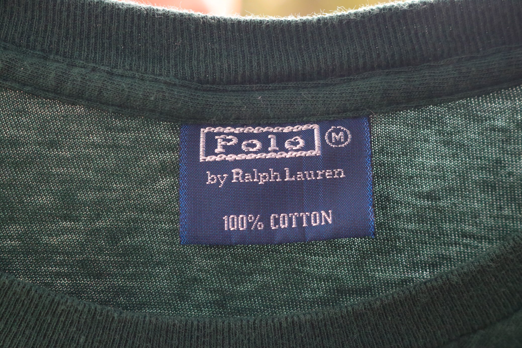 Polo by Ralph Lauren Crewneck Tee Shirt Embroidered with "Gilligan Log Homes Real Estate Big Bear Lake" logo