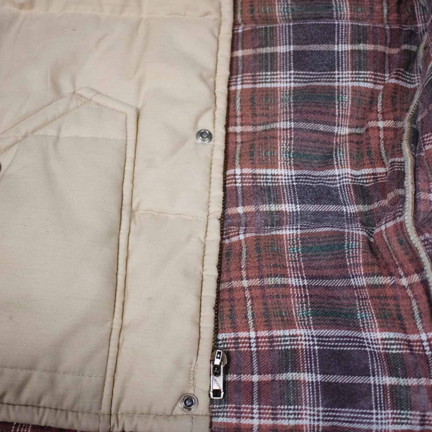 Key Imperial Khaki Winter Vest with Cozy Flannel Lining