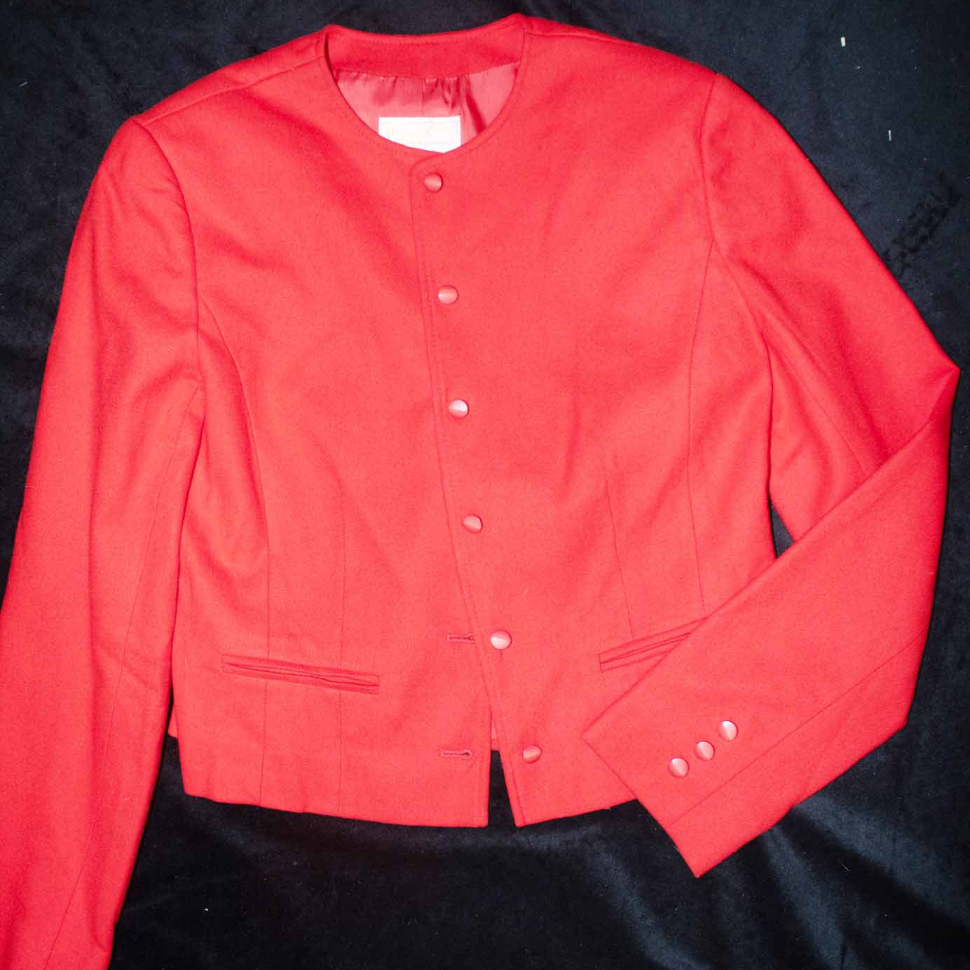 Pendleton Women's Red Wool Pant Suit with Blazer Blazer and Pants Size 6
