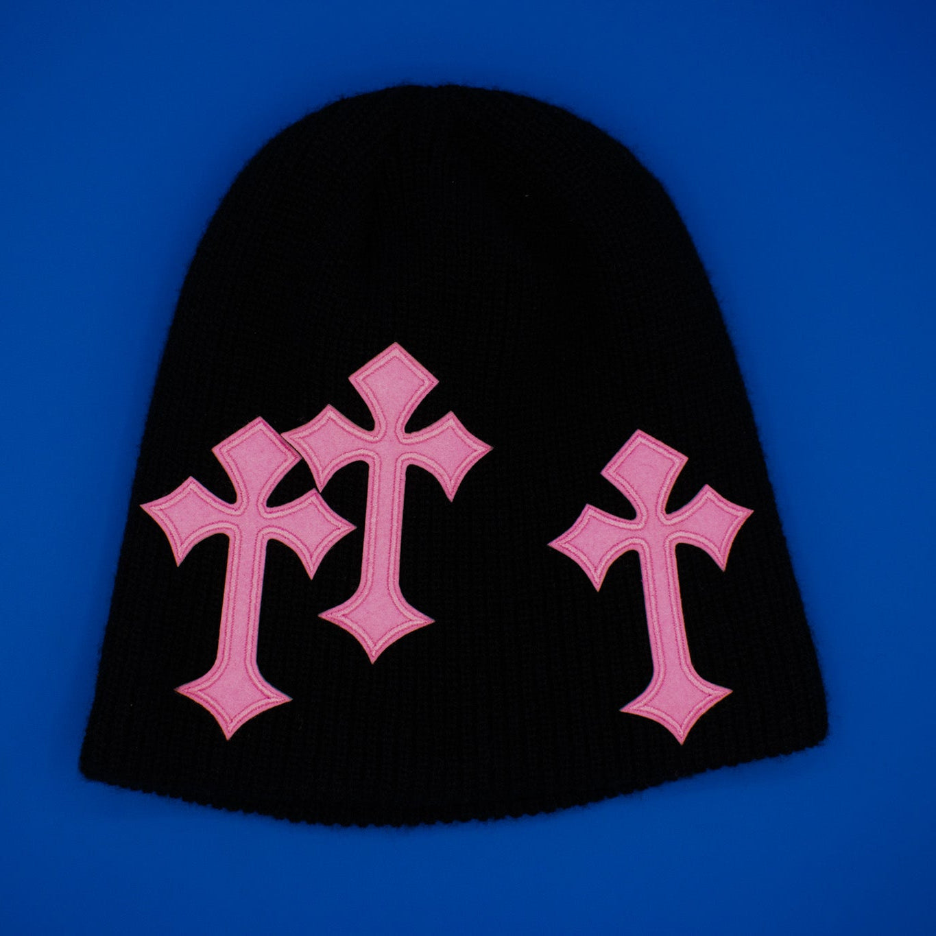 Classic Beanie with Cross Design