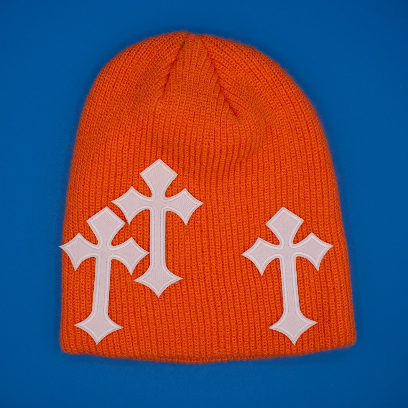 Classic Beanie with Cross Design