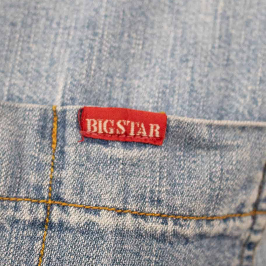 Big Star Union Made Snap Top Denim Western Cowgirl Shirt