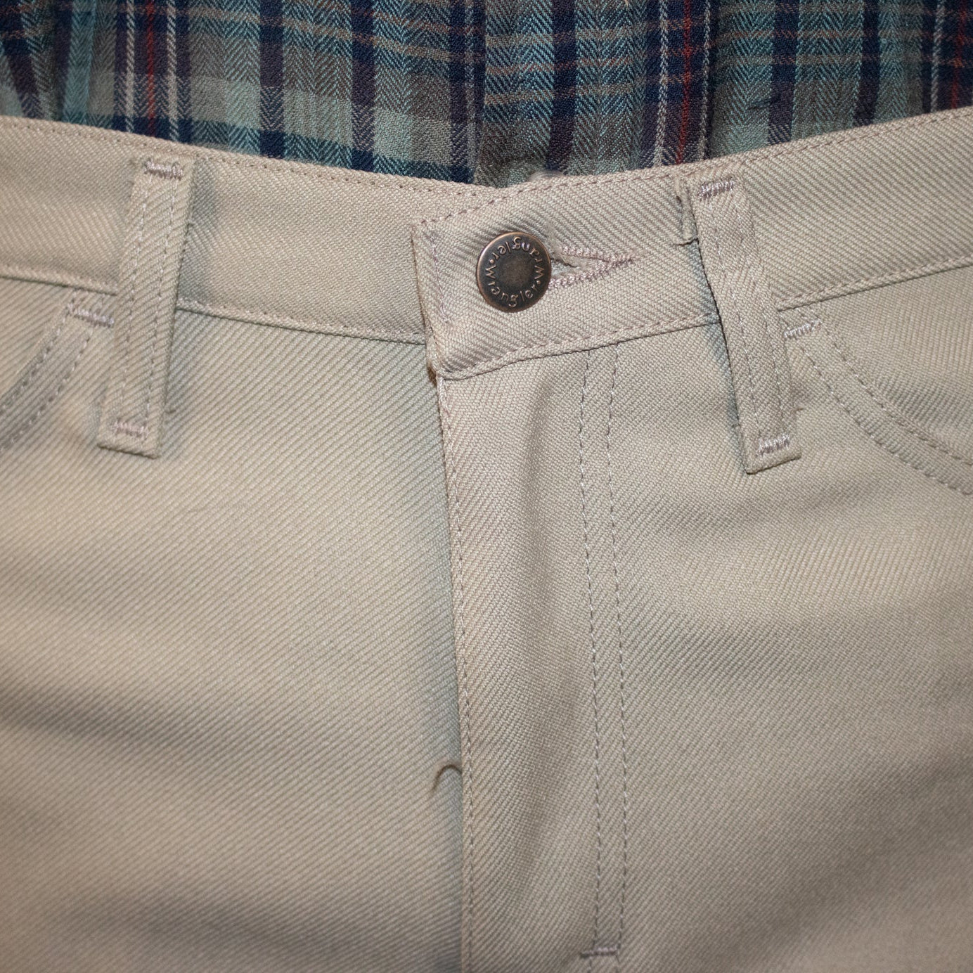 Khaki Tan Wrangler Dress Pants Size 33x32