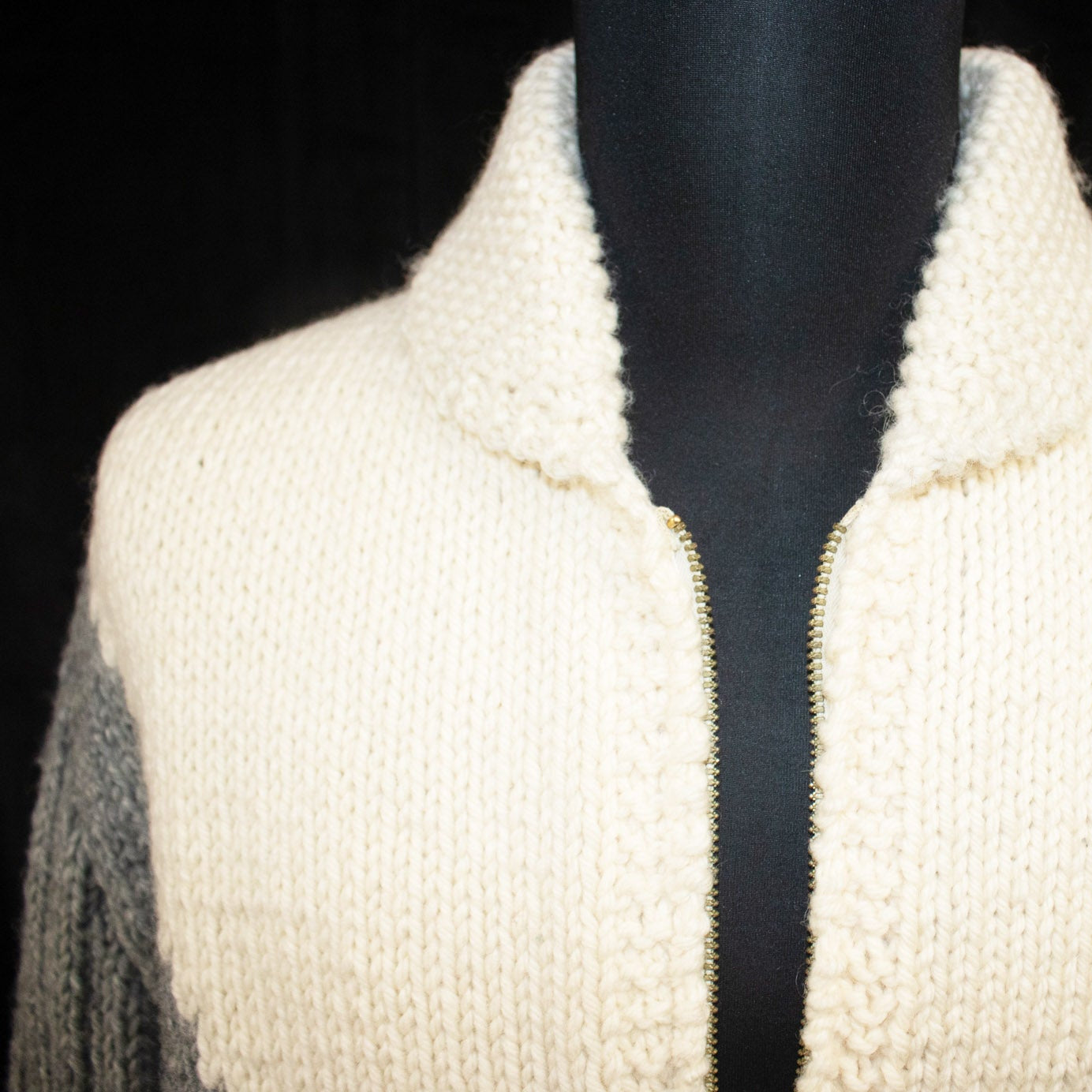 Rare Vintage 50's Rockabilly Cowichan Race Car Sweater Cardigan