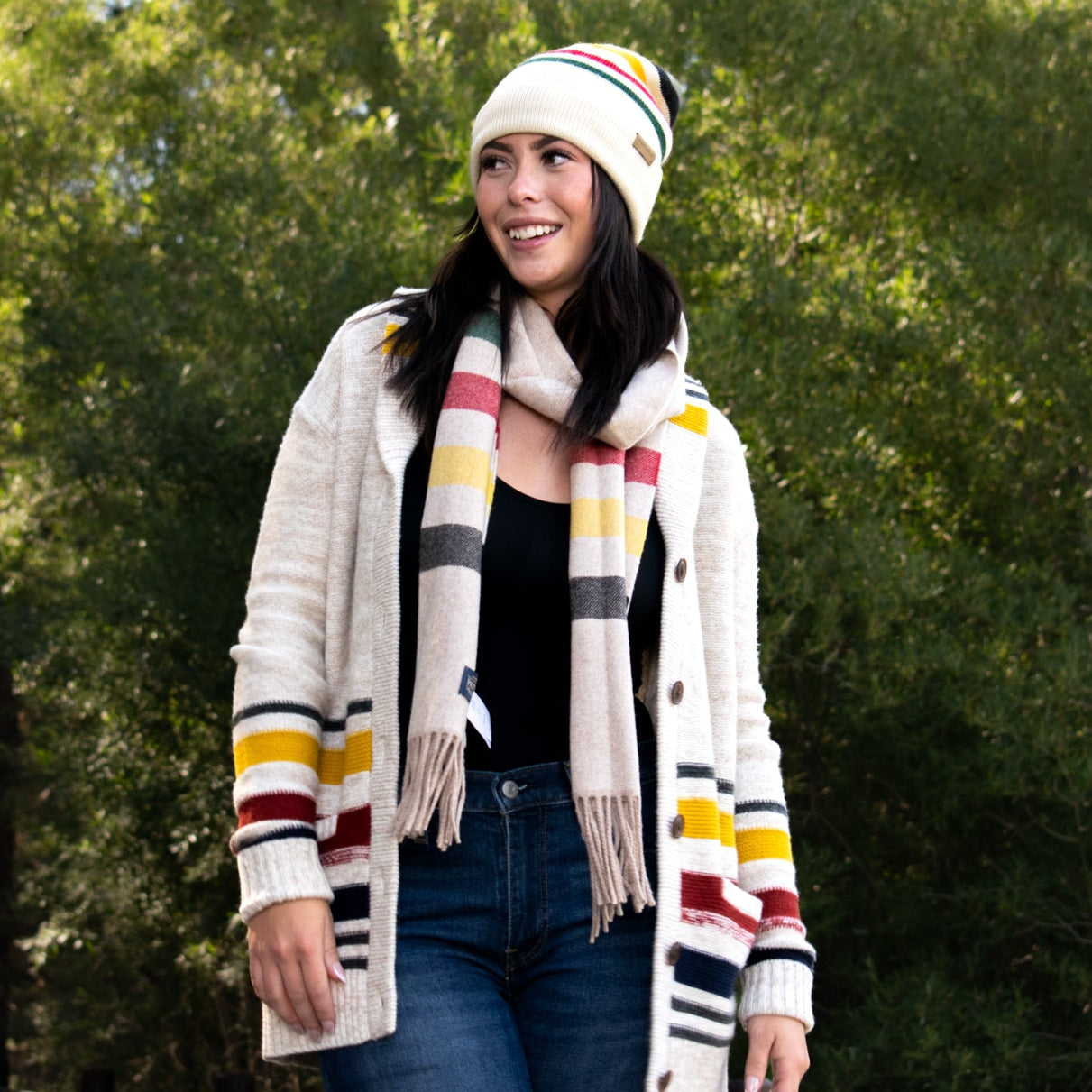Pendleton Glacier Stripe Knitted Beanie