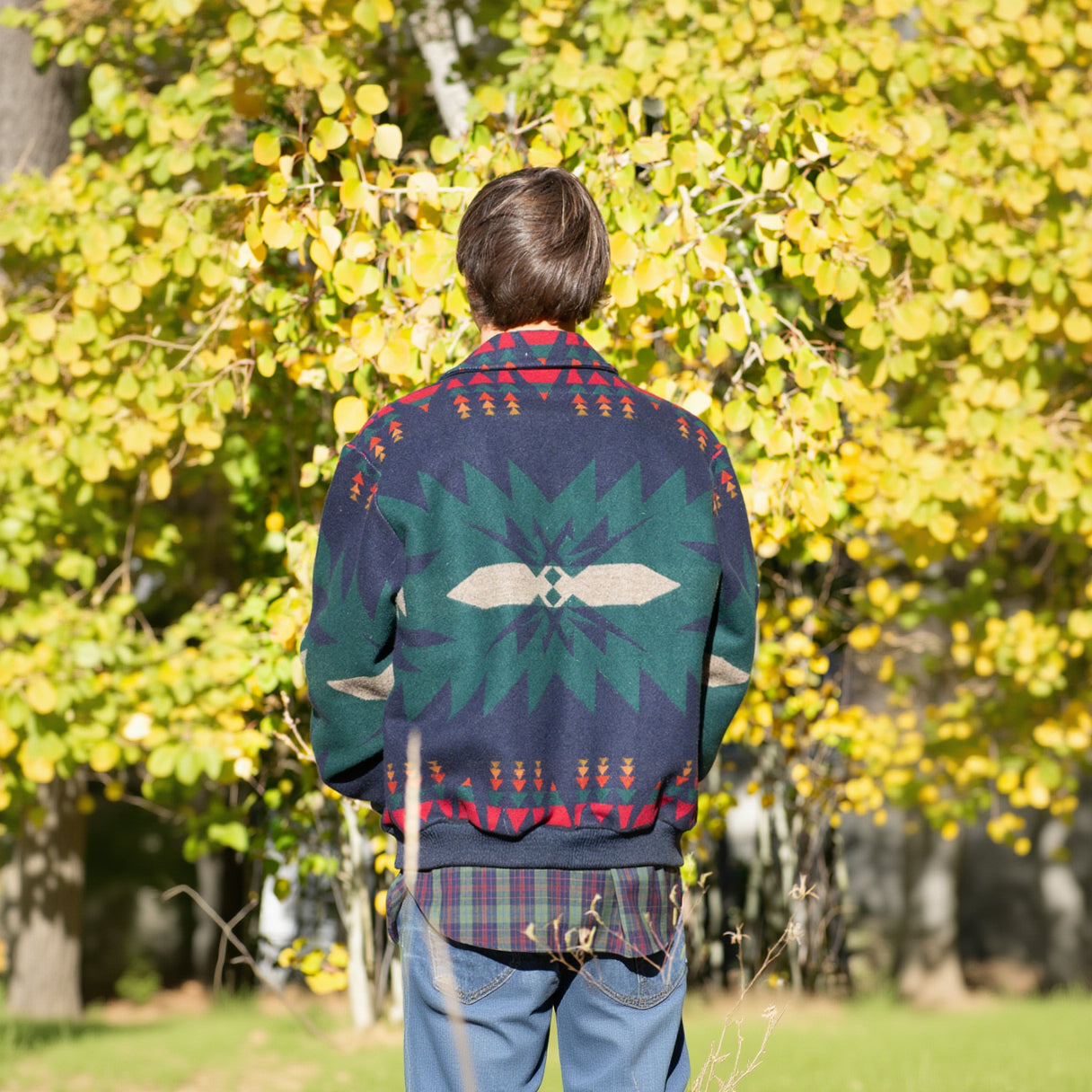Vintage 80s & 90s Pendleton Southwestern Jacket Distressed Size: Large