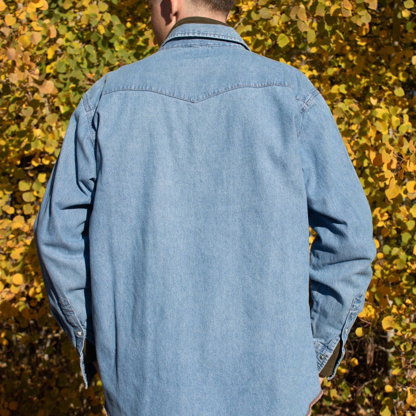 Wrangler Denim Cowboy Cut Long Sleeve Western Style Snap-up