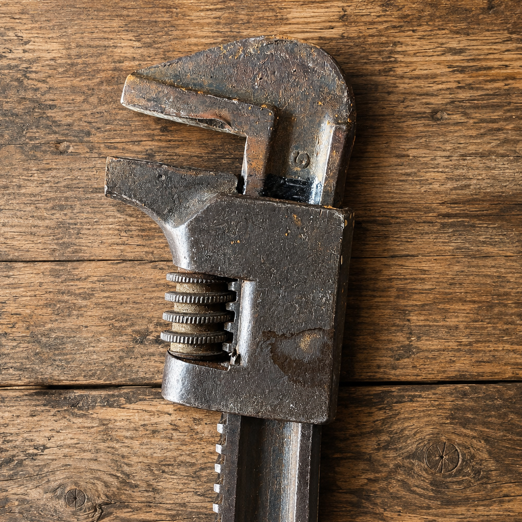vintage quick-adjust pipe wrench