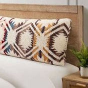 Pendleton Oversized Sherpa Bolster Pillow – White Sands