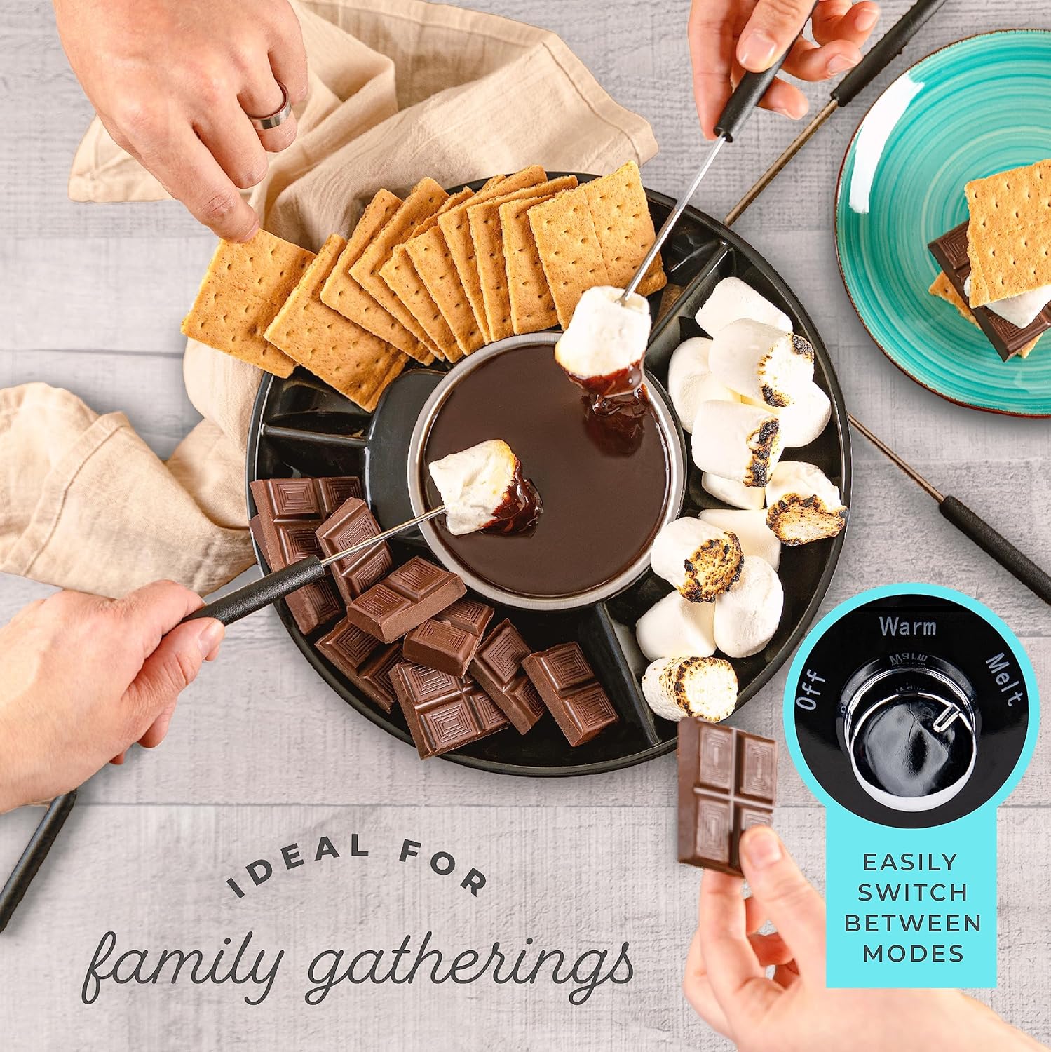 Kusini Electric Chocolate Fondue Maker