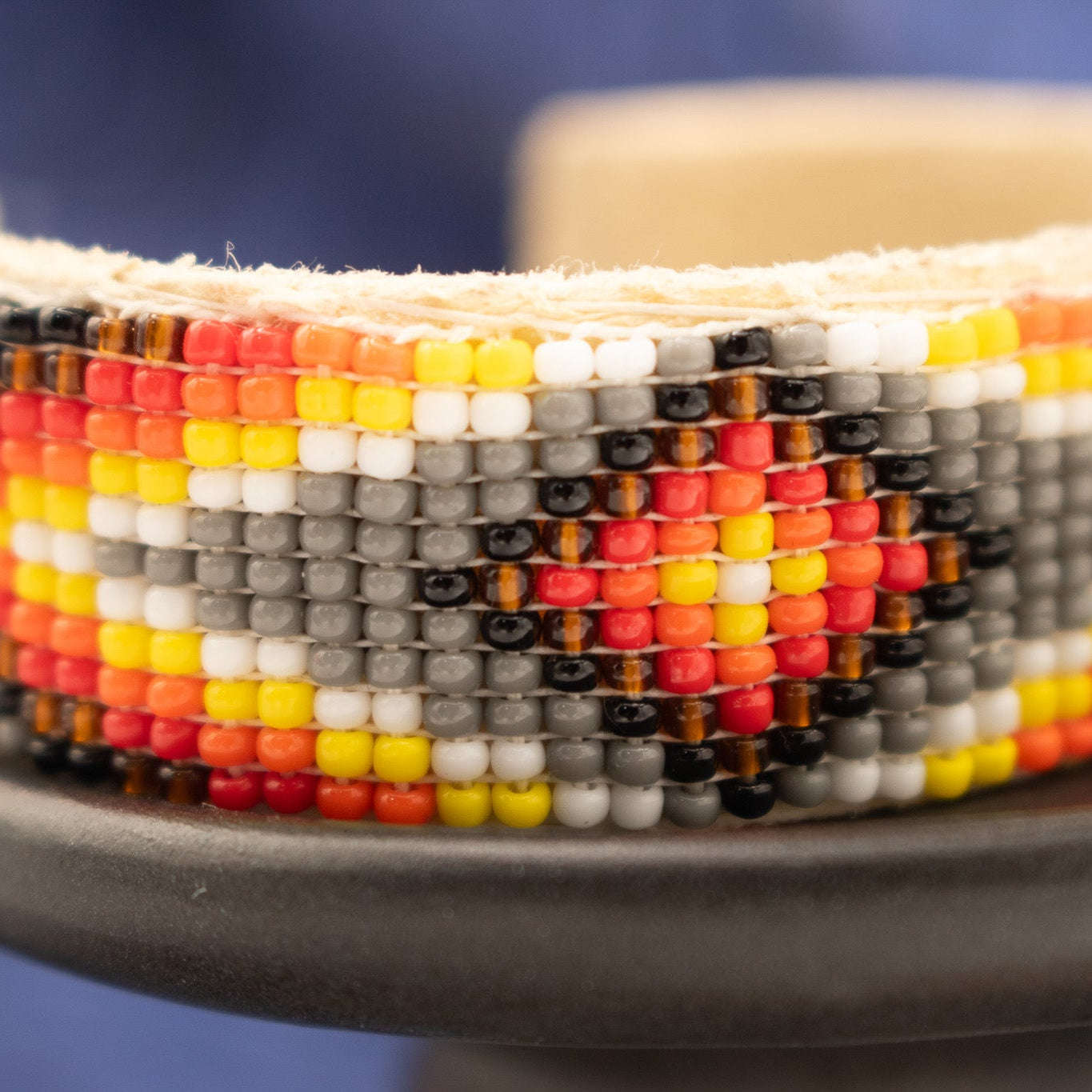 Navajo Hand Beaded Cuff Bracelet by Jackie Cleveland