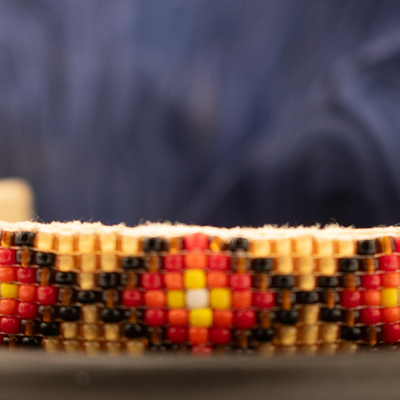 Native American Navajo Indian Hand Beaded Bracelet by Jacklyn Cleveland