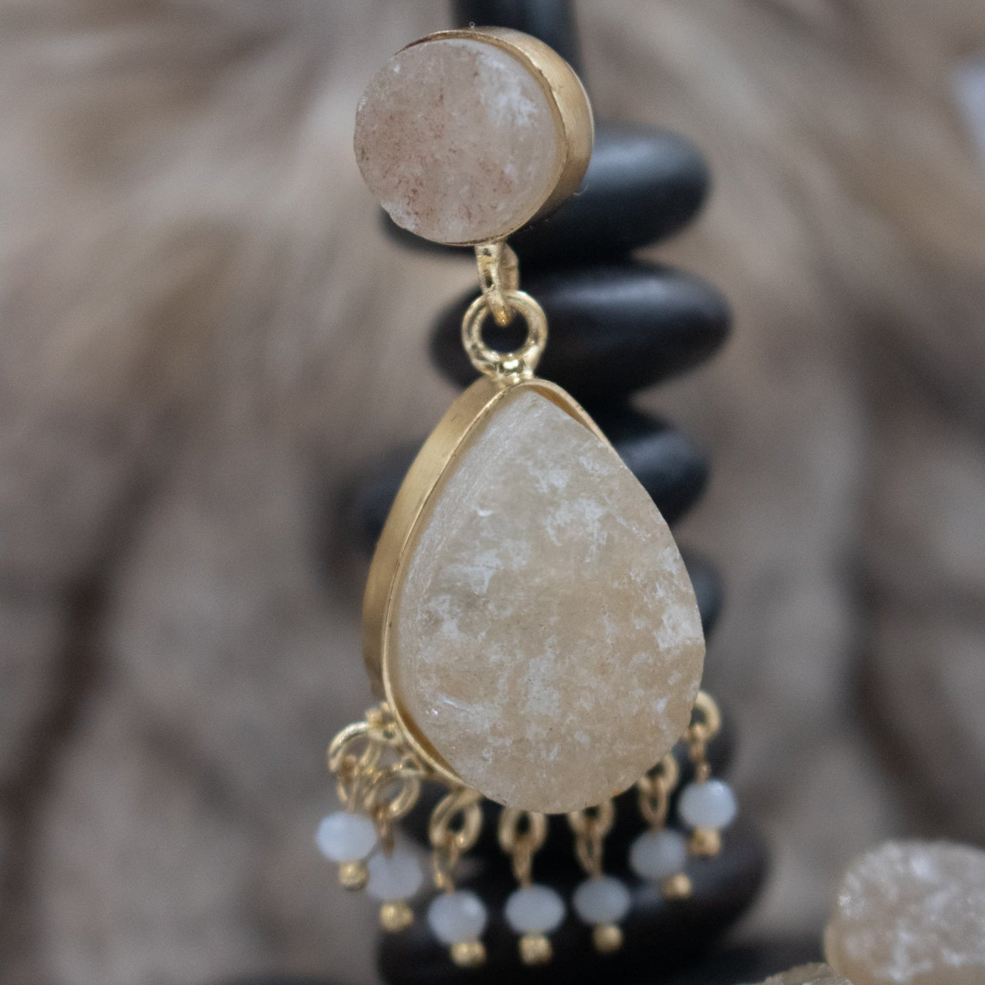 Adrienne Stone Drop Earrings