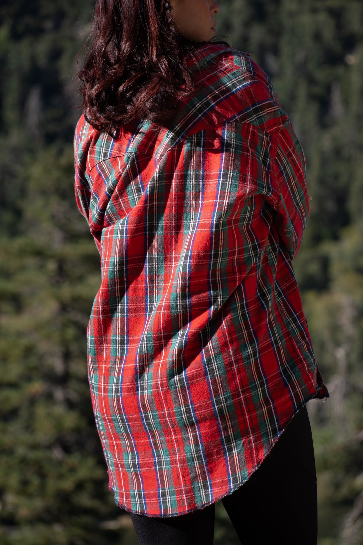 wrangler red plaid flannel shirt x long tails 18 35 regular fit