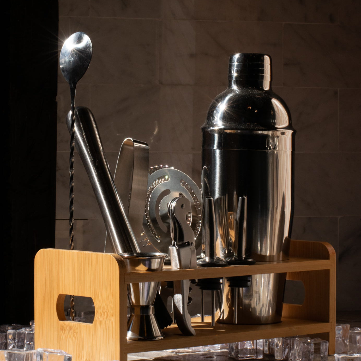Mixology Bartender Kit with Stand Bar Tool Set